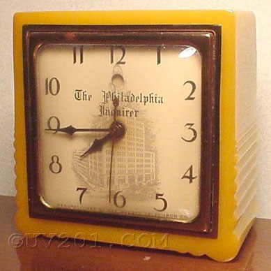 Telechron Philadelphia Inquirer Clock