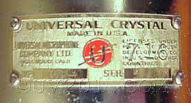 Universal 716 Name Plate