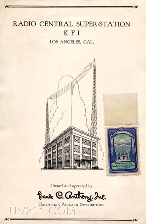 KFI Brochure with Verification Stamp-1931