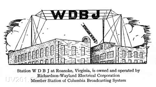 WDJB Brochure Excerpt (930 kHz, 250 W), Roanoke, VA, 1930