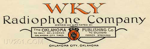 WKY Letterhead (900 kHz, 1 KW), Oklahoma City, OK, 1931