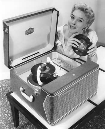 RCA portable phonograph, late 1950's.