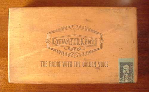 Atwater Kent Cigar Box Closed