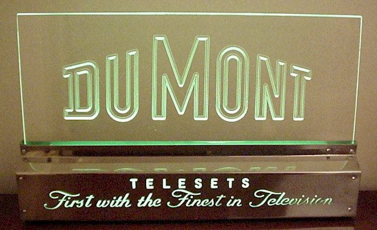 DuMont Sign Lit