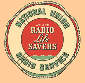 National Union Radio Service Decal-1930's