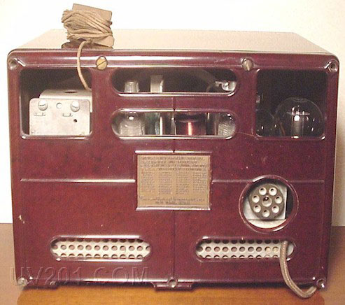 Emerson Model 20 Radio-Rear View