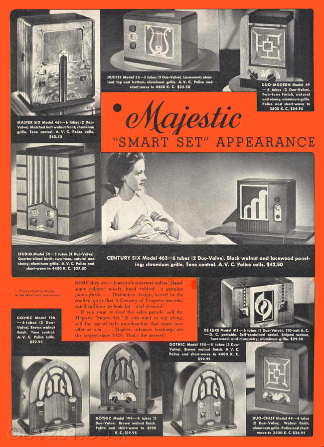 Majestic Advertisement-Sept. 1933