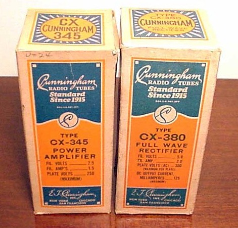 Cunningham Tube Boxes-Late 1920's