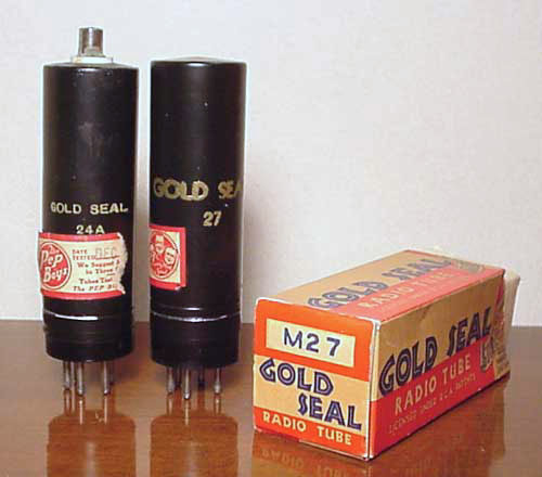 Gold Seal Metal 24A and 27 Tubes