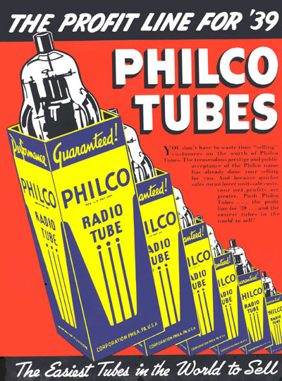 Philco Tube Advertisement-Jan. 1939