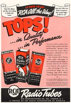 RCA Tubes Advertisement-Feb. 1939